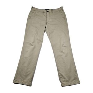 Abercrombie Kennan Straight Stretch Khaki Pants Mens Size 32x30 Tan Beige Brown